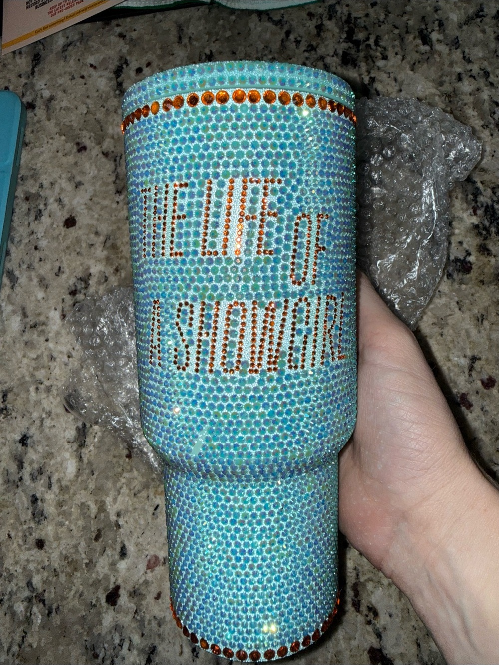 The life of a showgirl tumbler cup